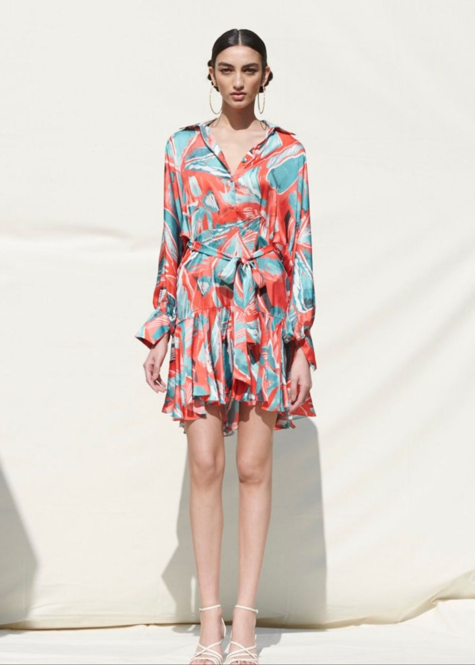 Shirt Collar Short Dress