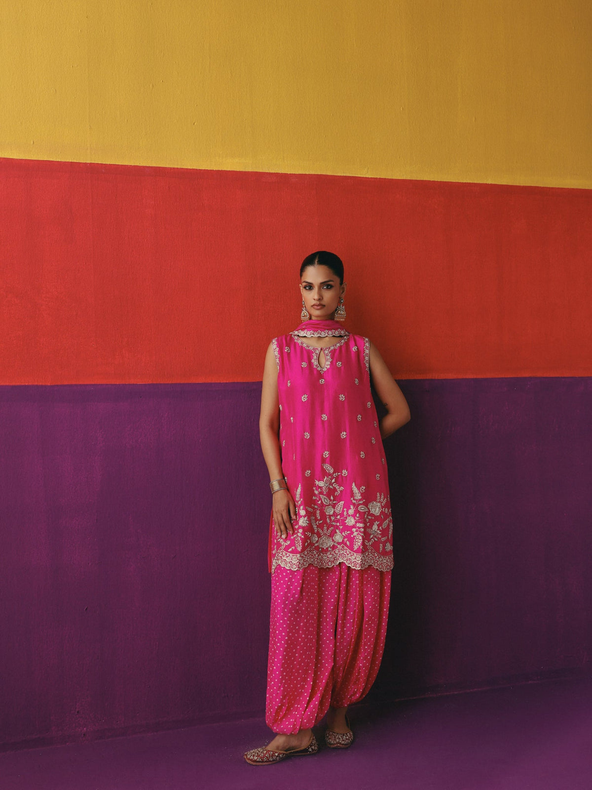 Rani Gulab Balloon Pant Set