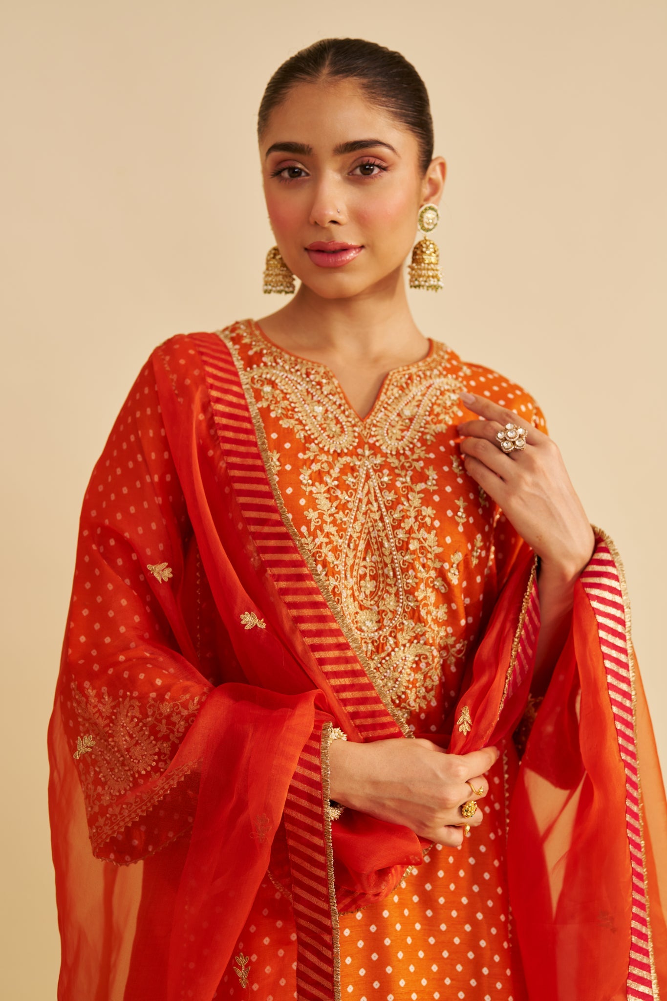 KAYRA - SHORT GATHERED CHAUGA WITH SALWAR