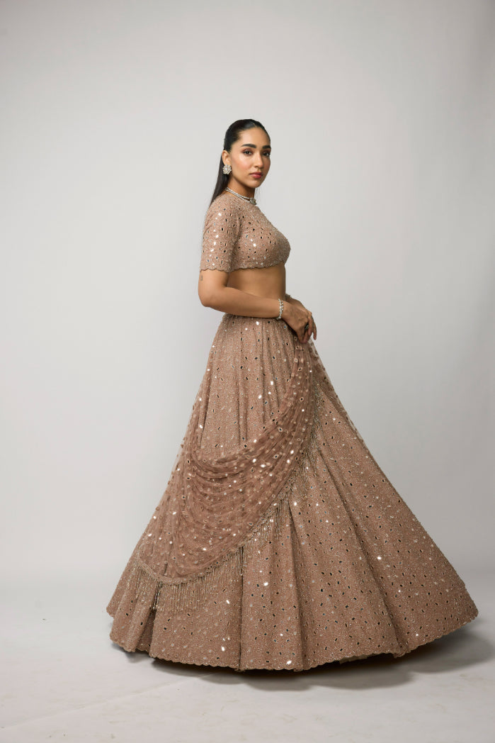 Bronze Ros� Lehenga Set