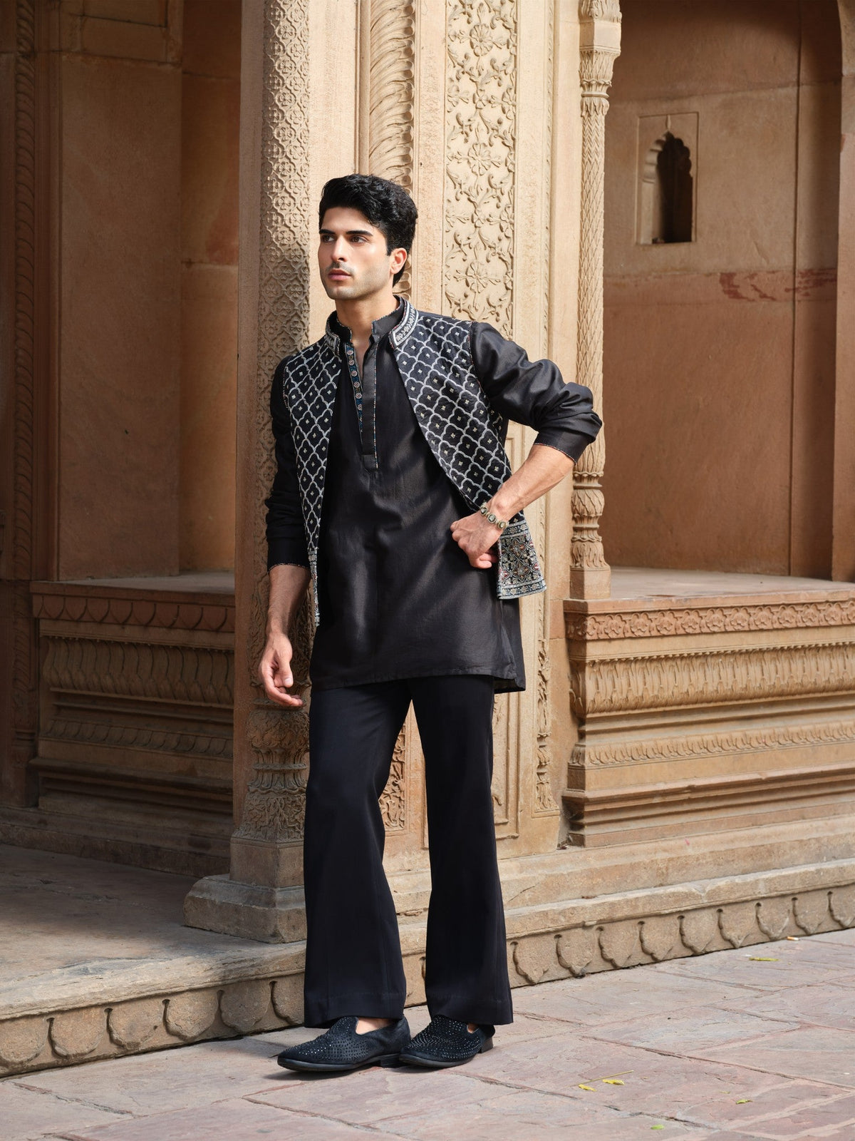 Jalore Kurta Jacket Set
