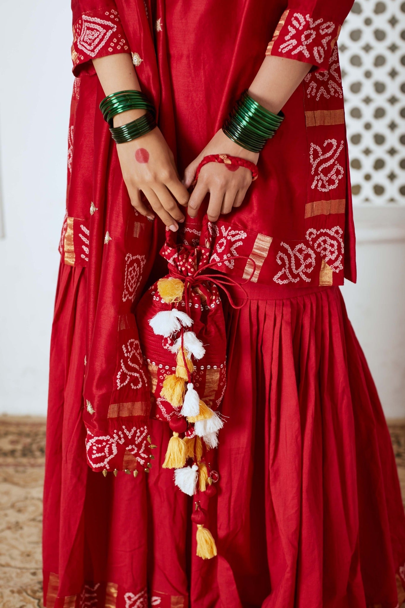 SAAZ Gharchola Gharara set