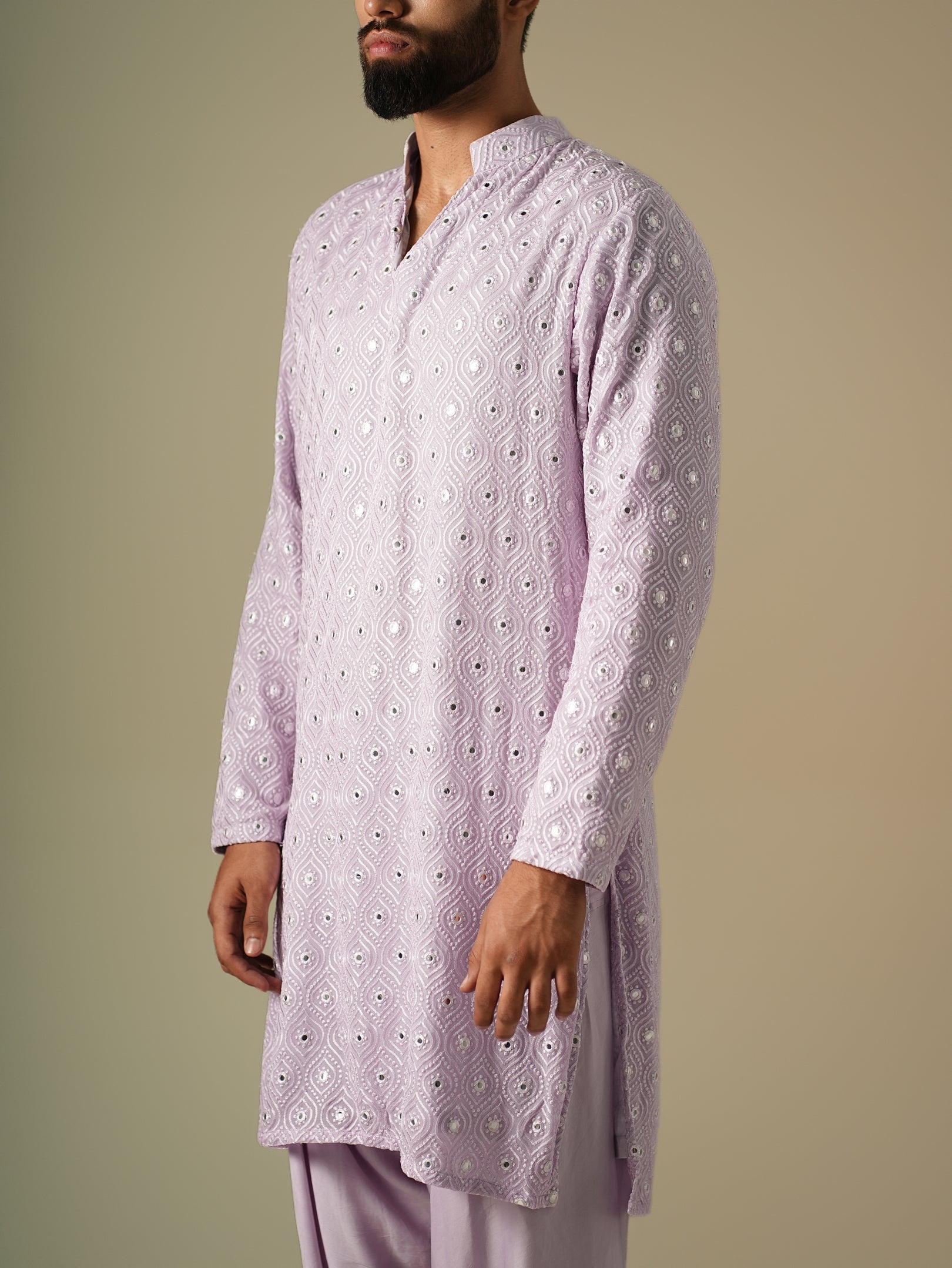 Lavender Taara Kurta Set