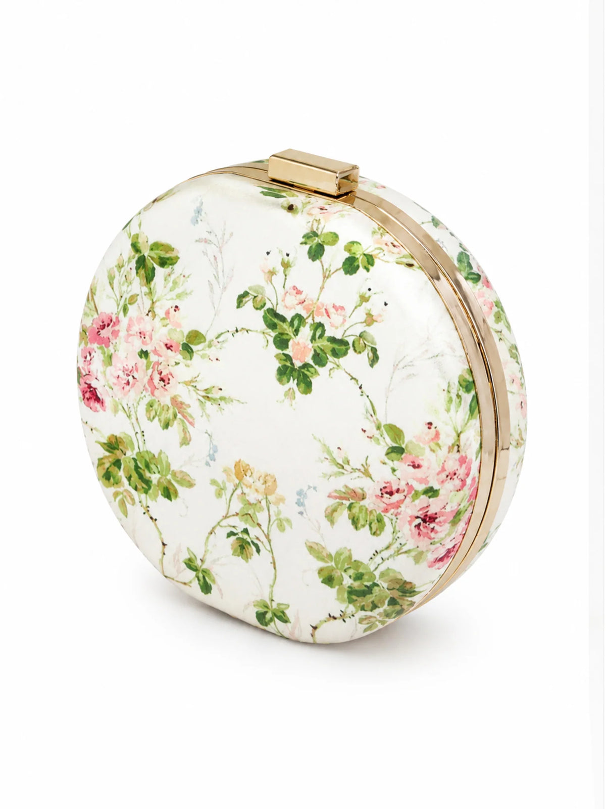 Jaipur Elephant Hand-Embroidered Round Clutch