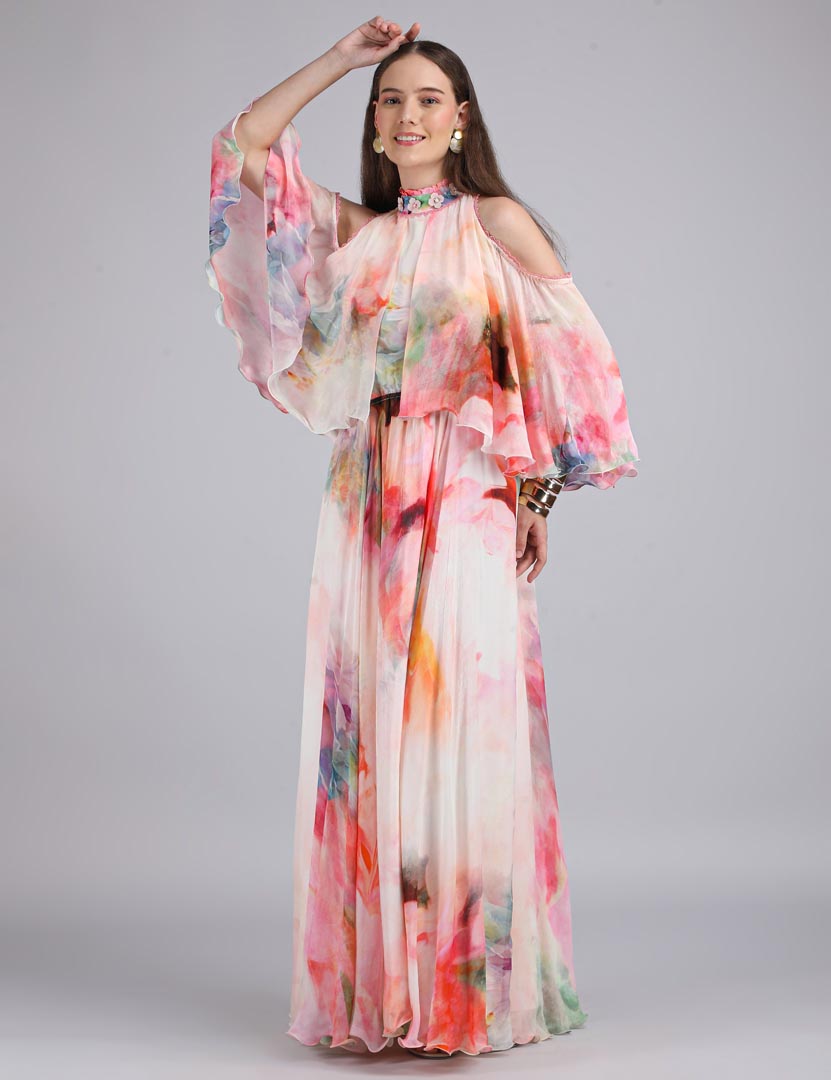 Floral Maze Printed Dress