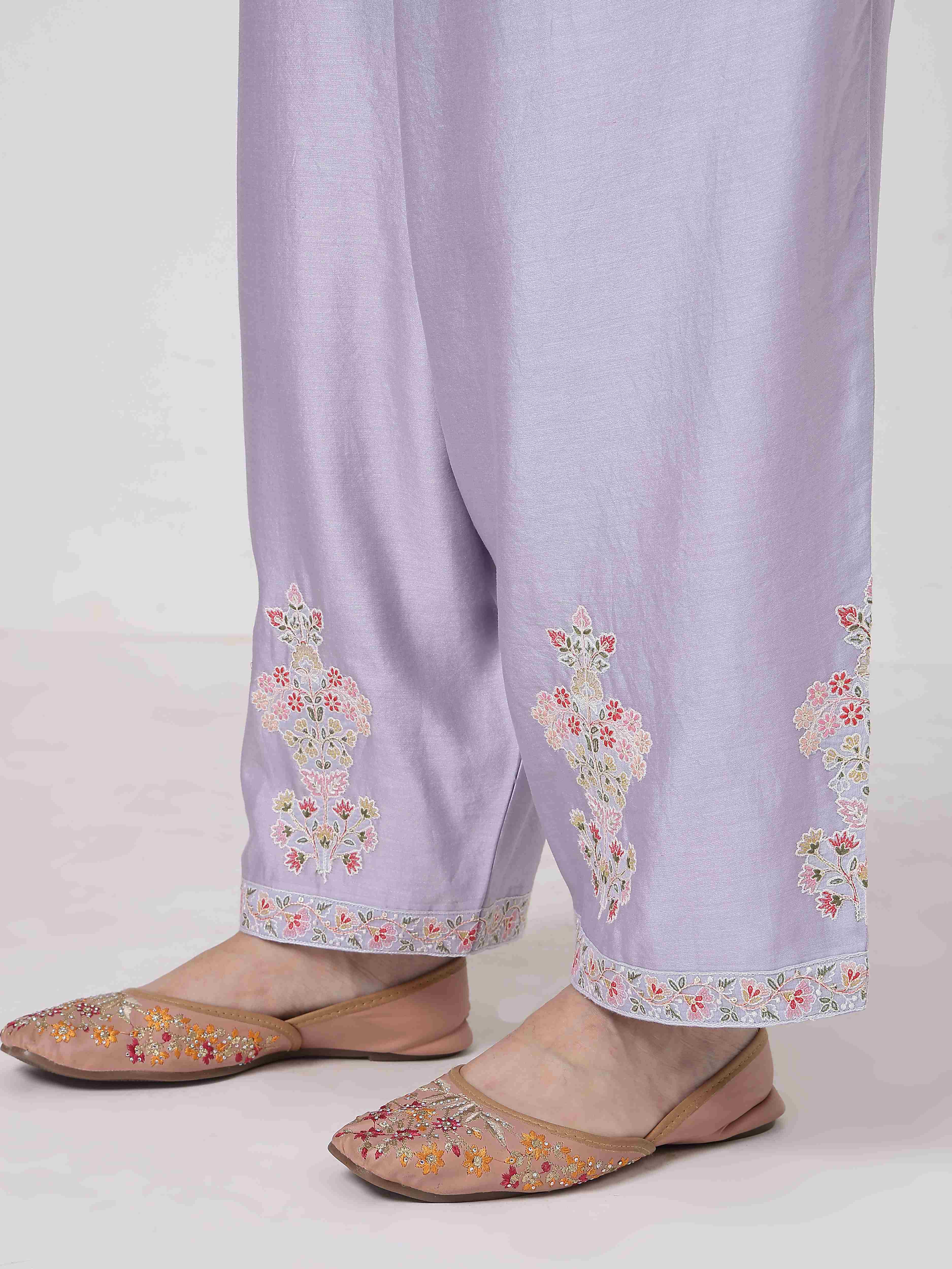 Mauve A-line Suit Set