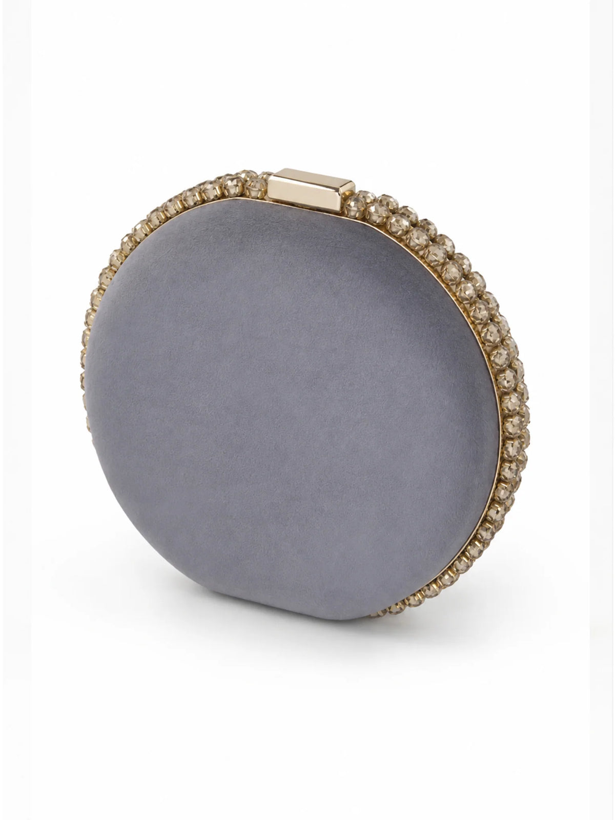 Zardozi Embroidered Clutch with Gold Chain