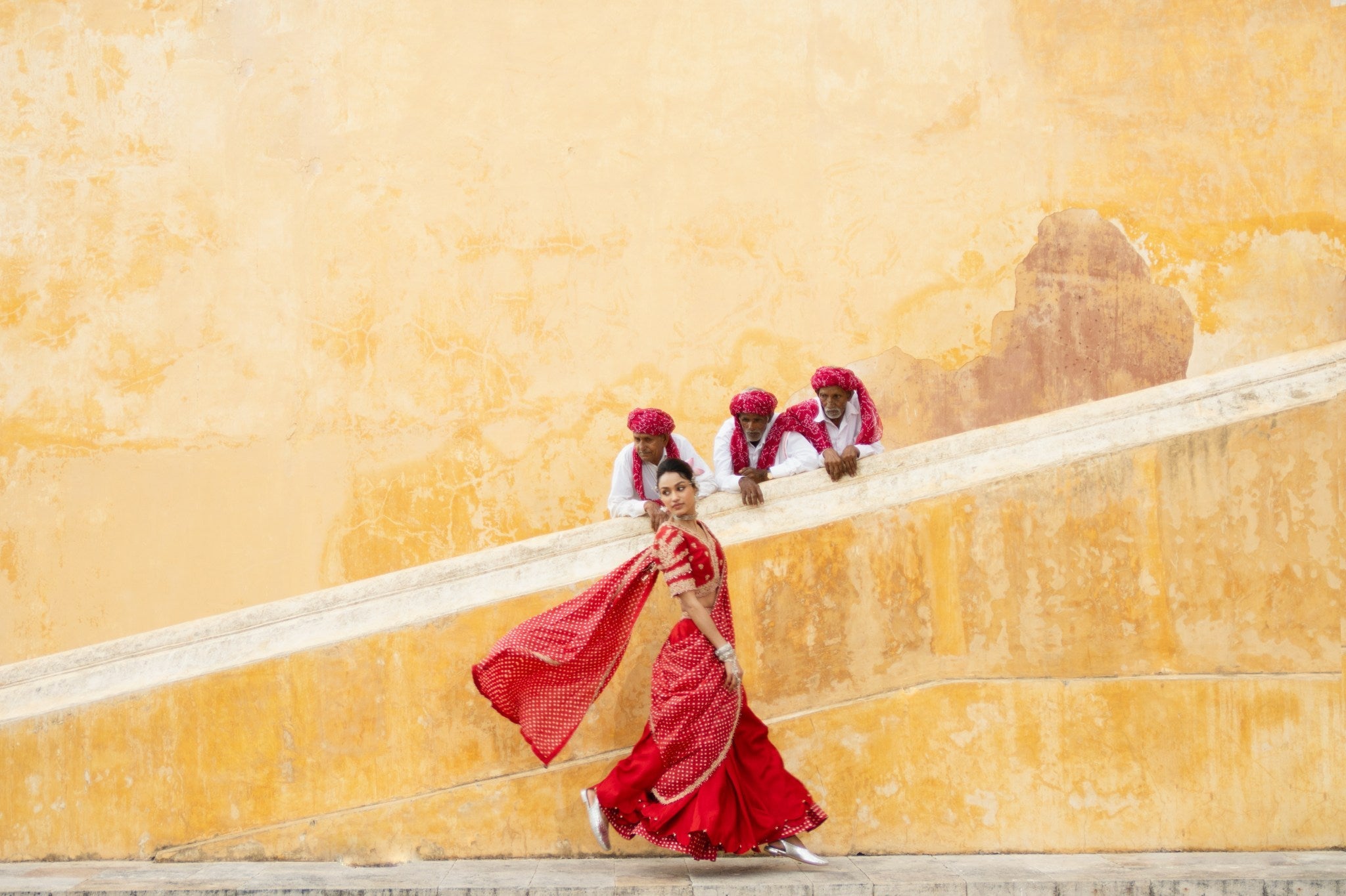 Bandhni lehenga saree