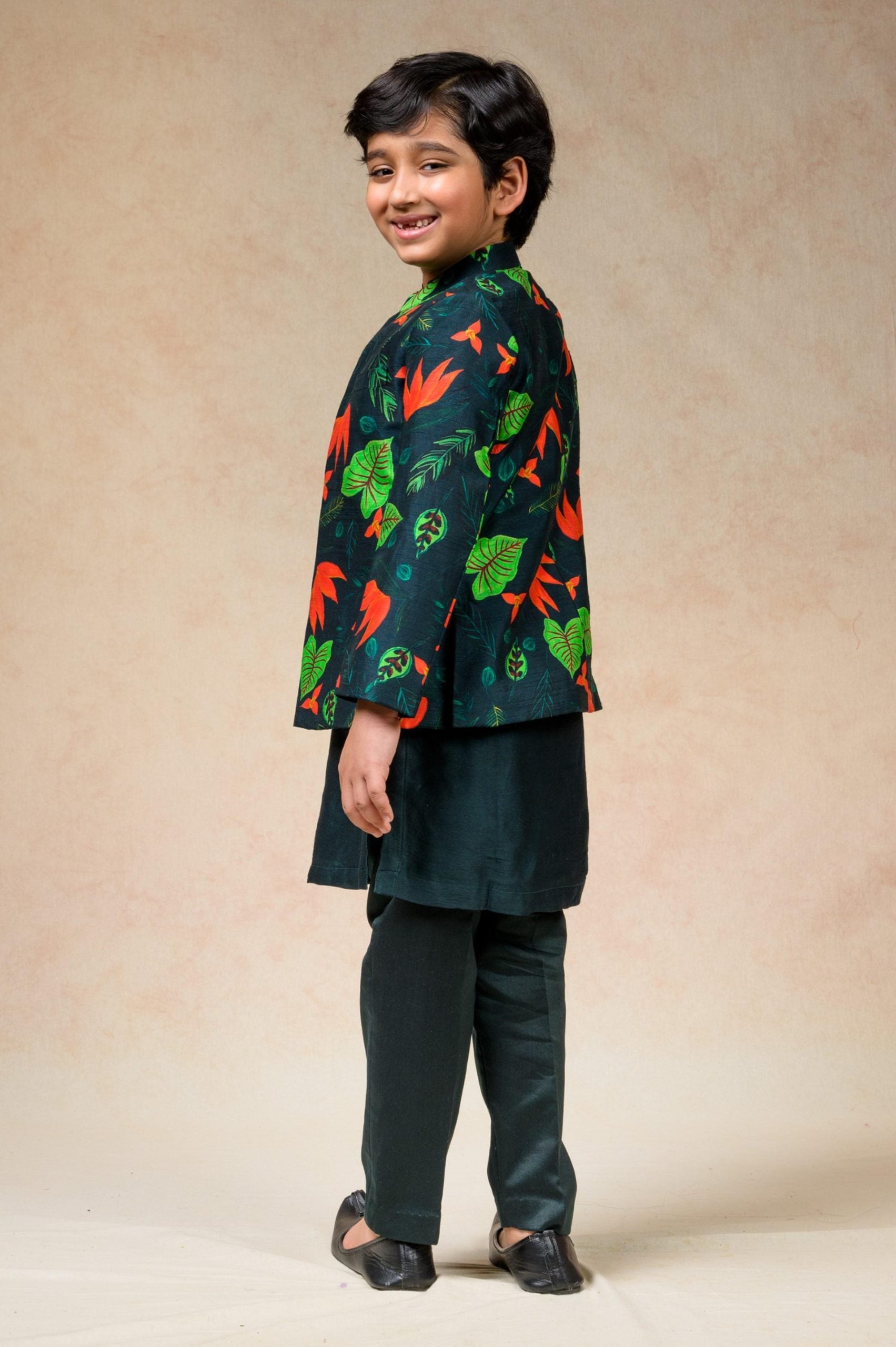 Indo western sherwani with kurta pyjama