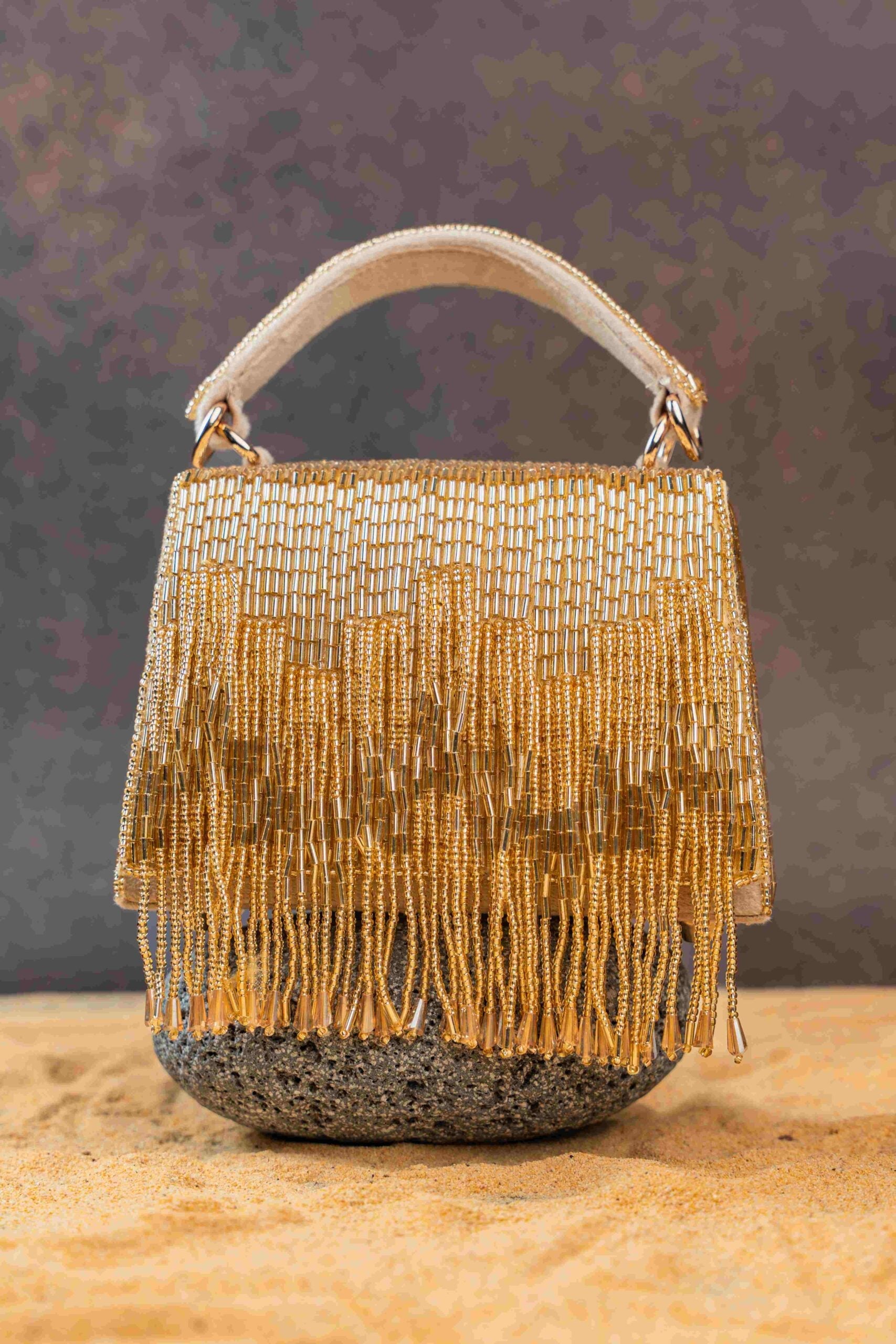 Salli En vie Mini Kasse Tassel Gold