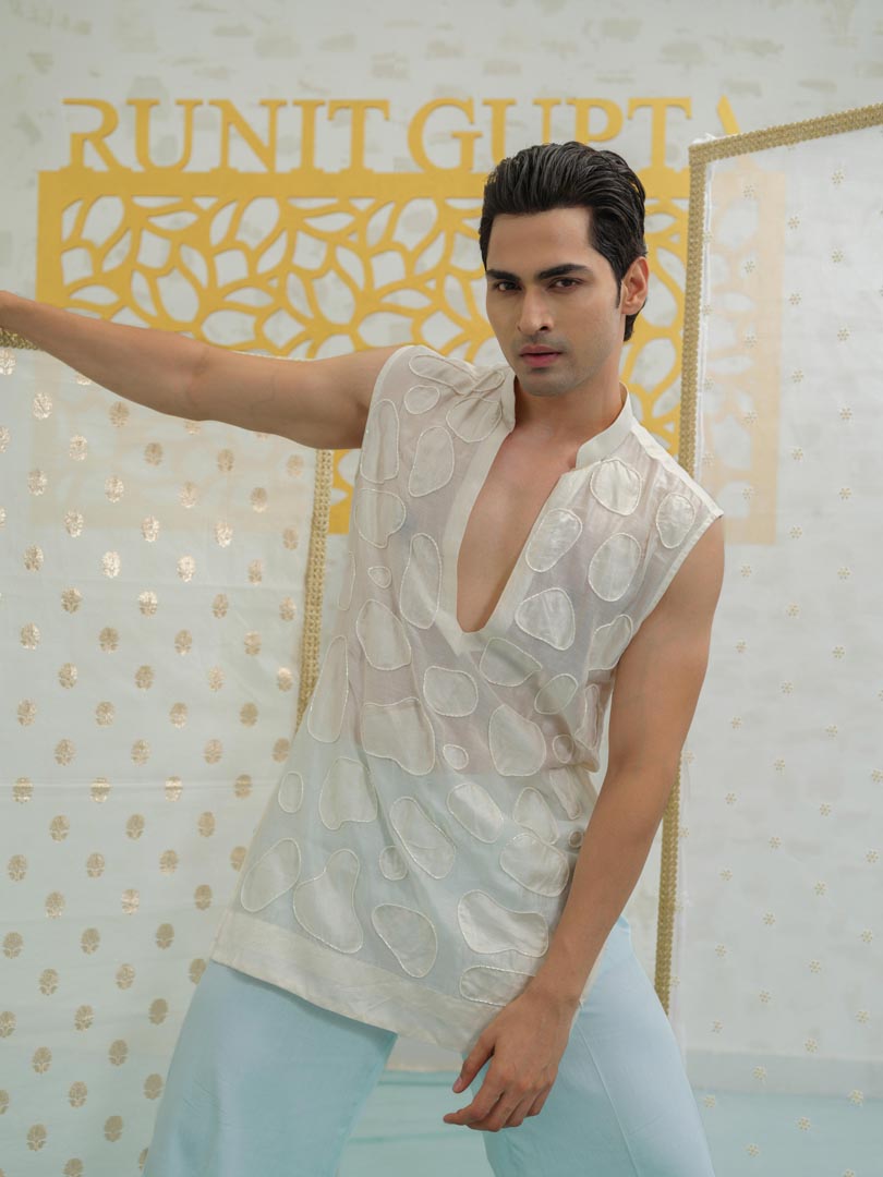 Amoeba Sleeveless Kurta set