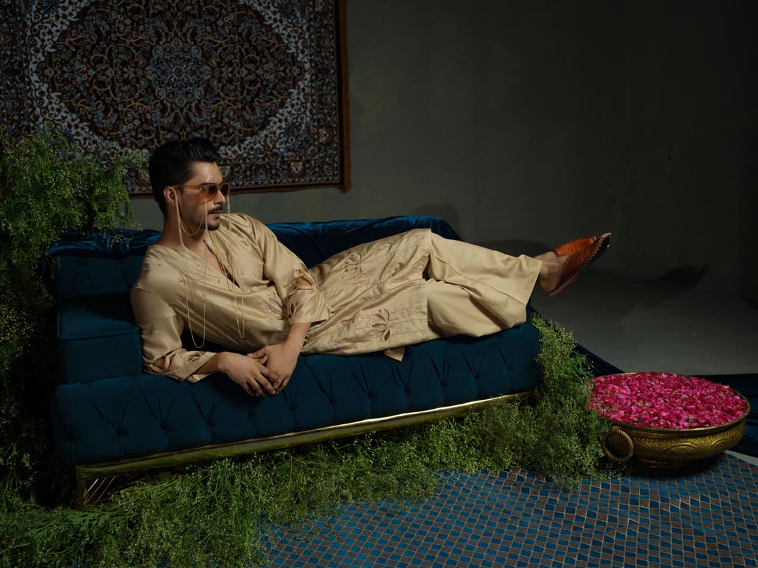 Lotus Cutwork Modern kurta Set