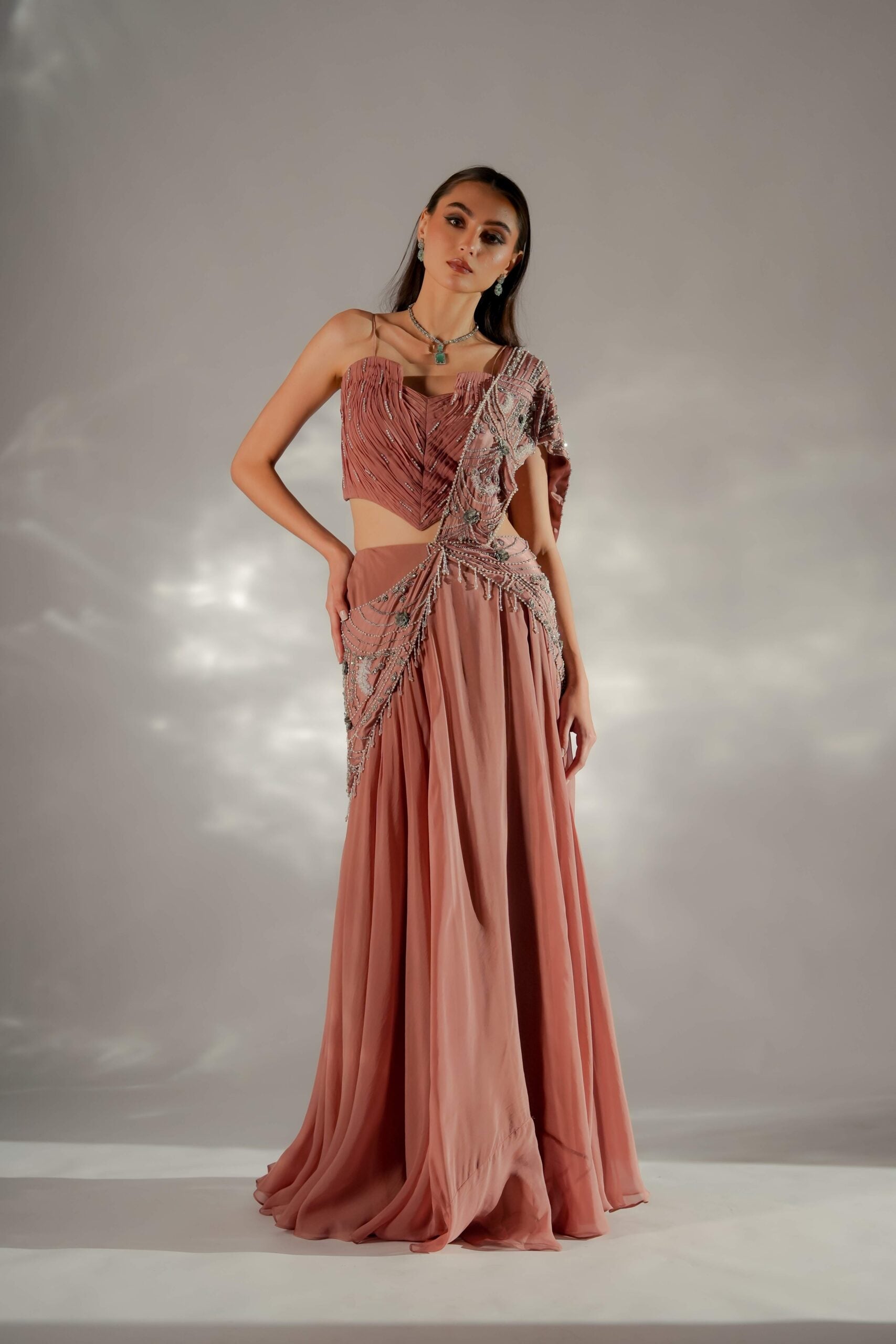Moon veil Drape Saree
