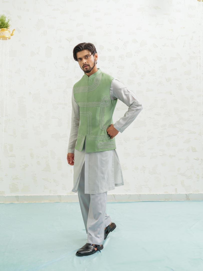 Geomtry Seafoam Bundi set