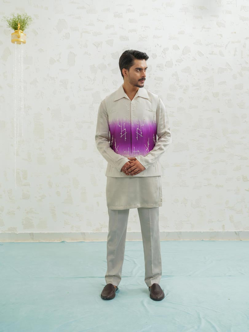 Purple Ombre Geomtry Bundi only