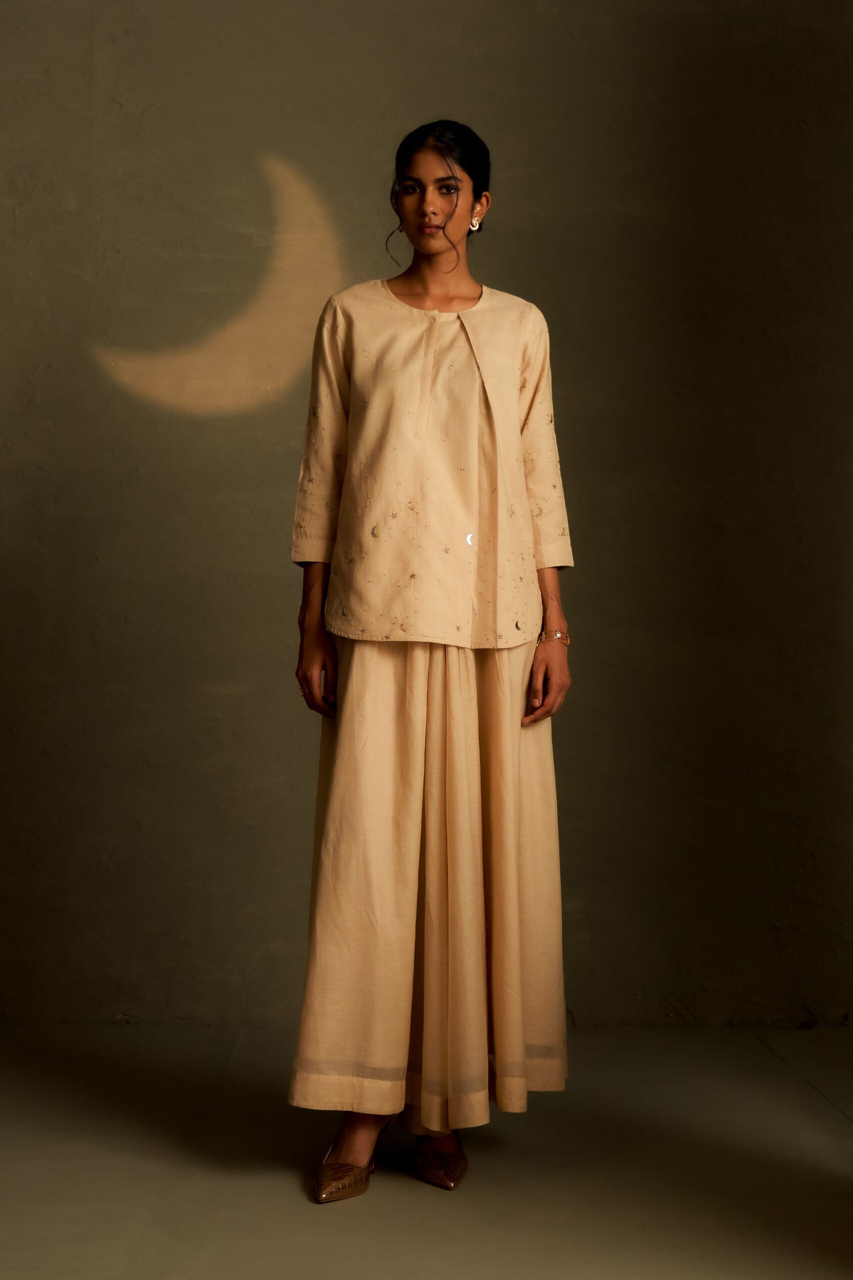 Chaand Kurti Skirt Set