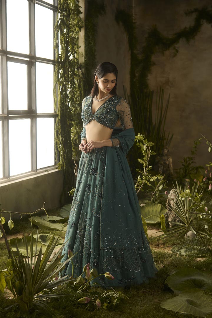 MYSTIC MOSS LEHENGA SET