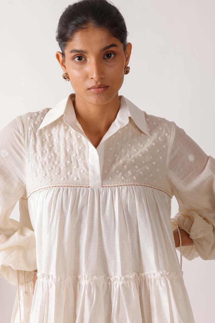 JAAMDANI DRESSNK-JD-DRE-01-RS-S-25