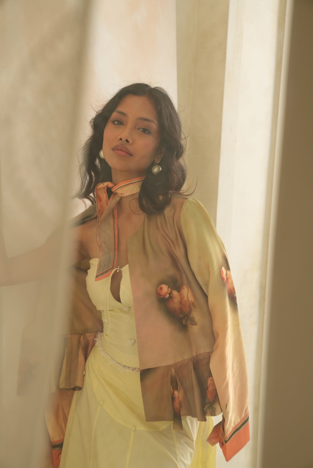Luxury Satin Mirage Shirt - Elegant Fluid Evening Wear