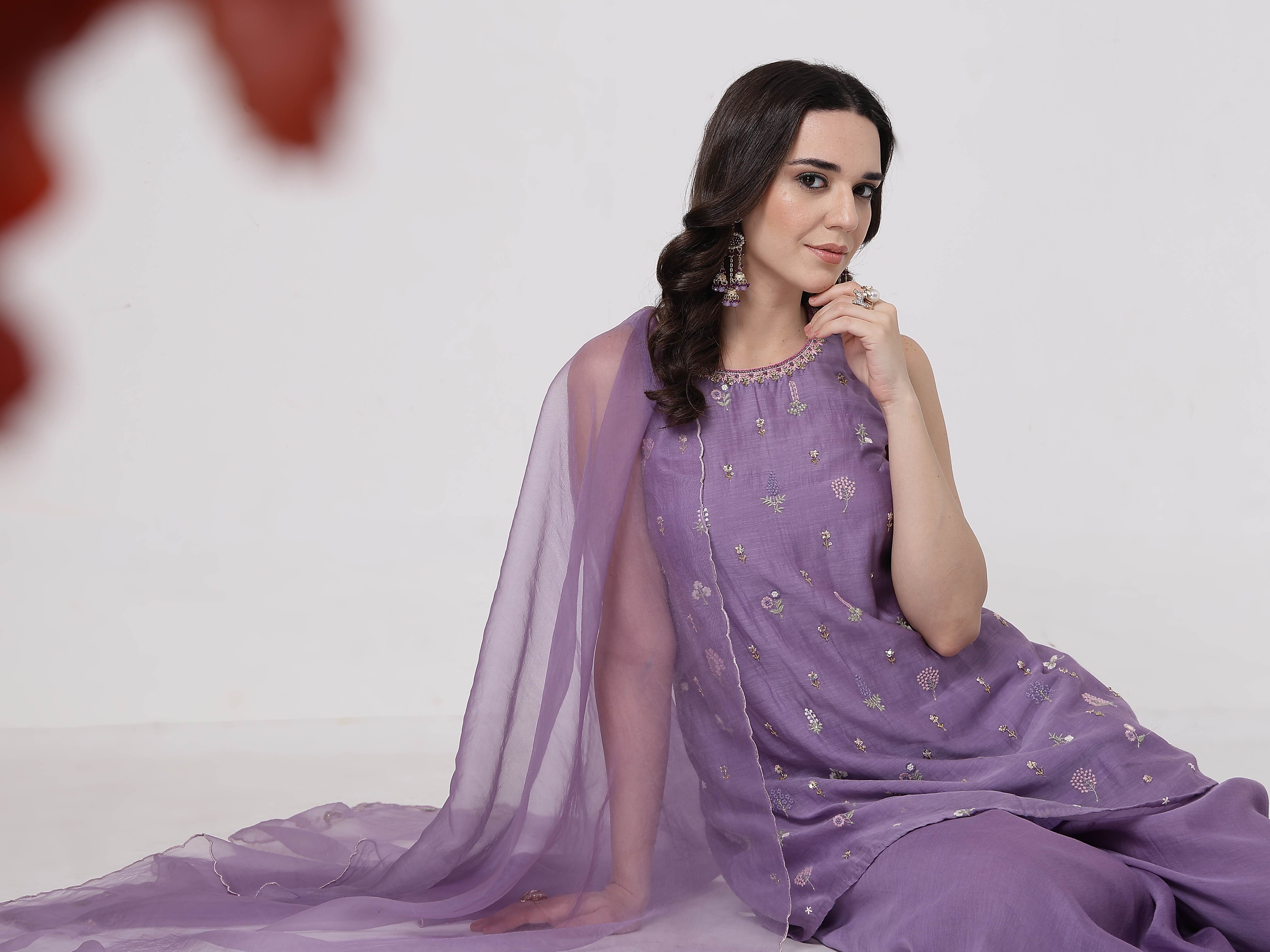 Lilac Sharara Set