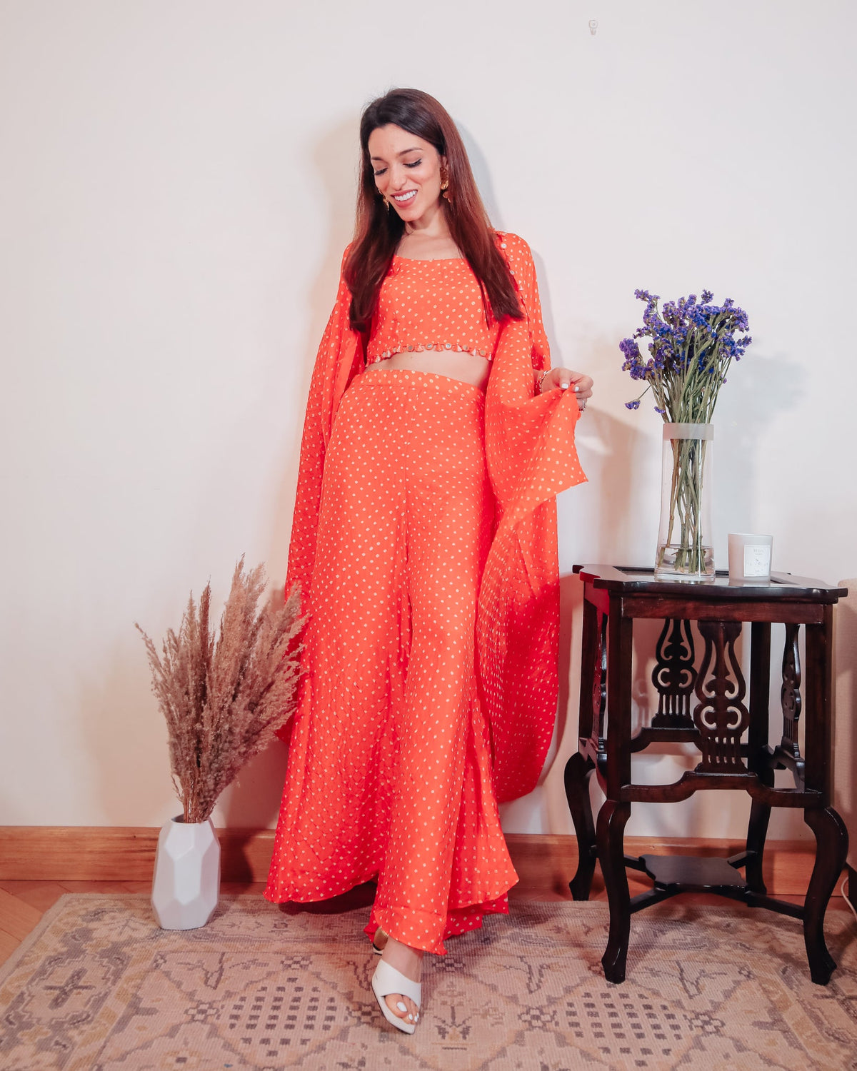 Bandhni fusion set