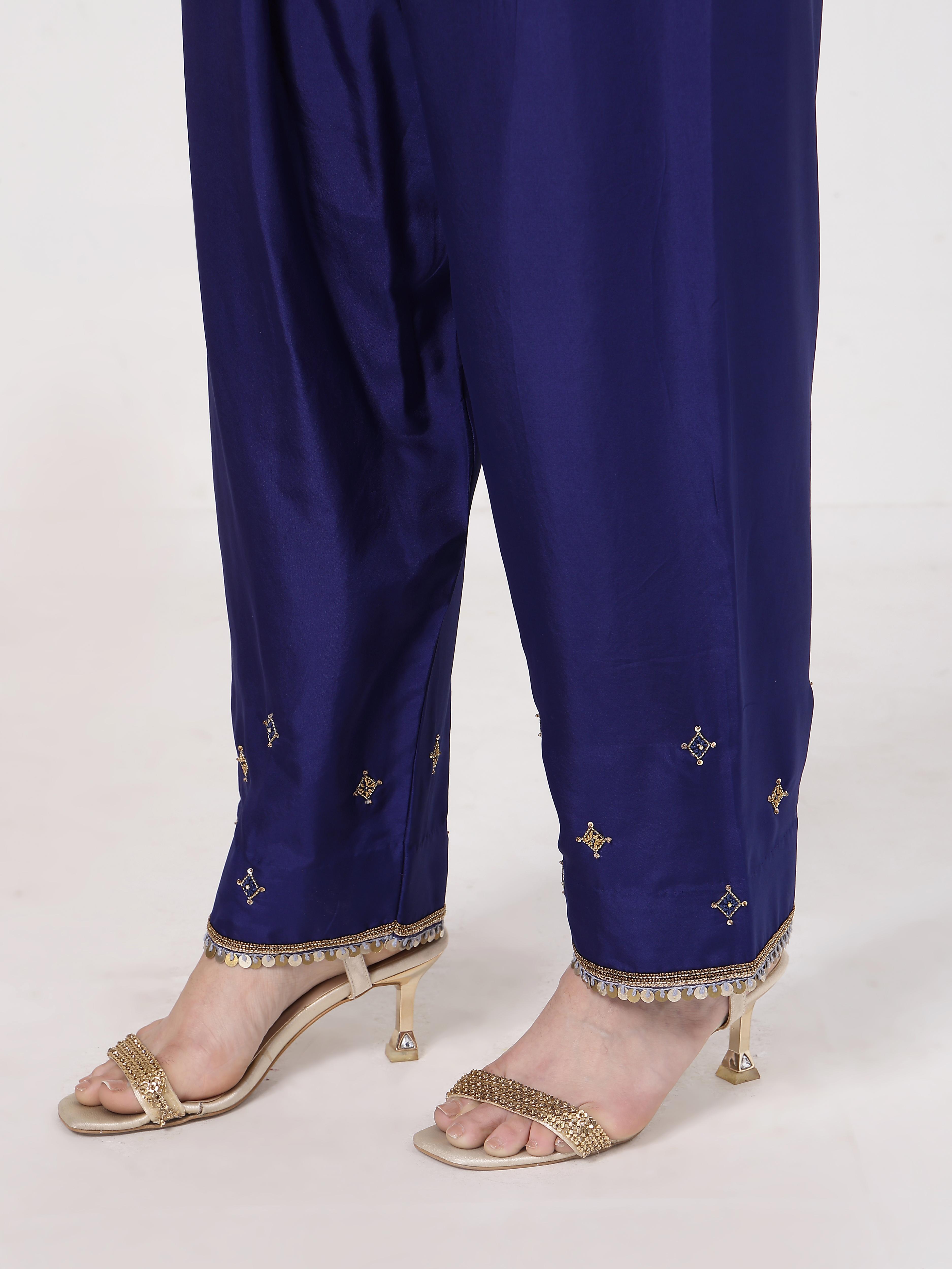 Midnight Blue Bandhani Salwar Set