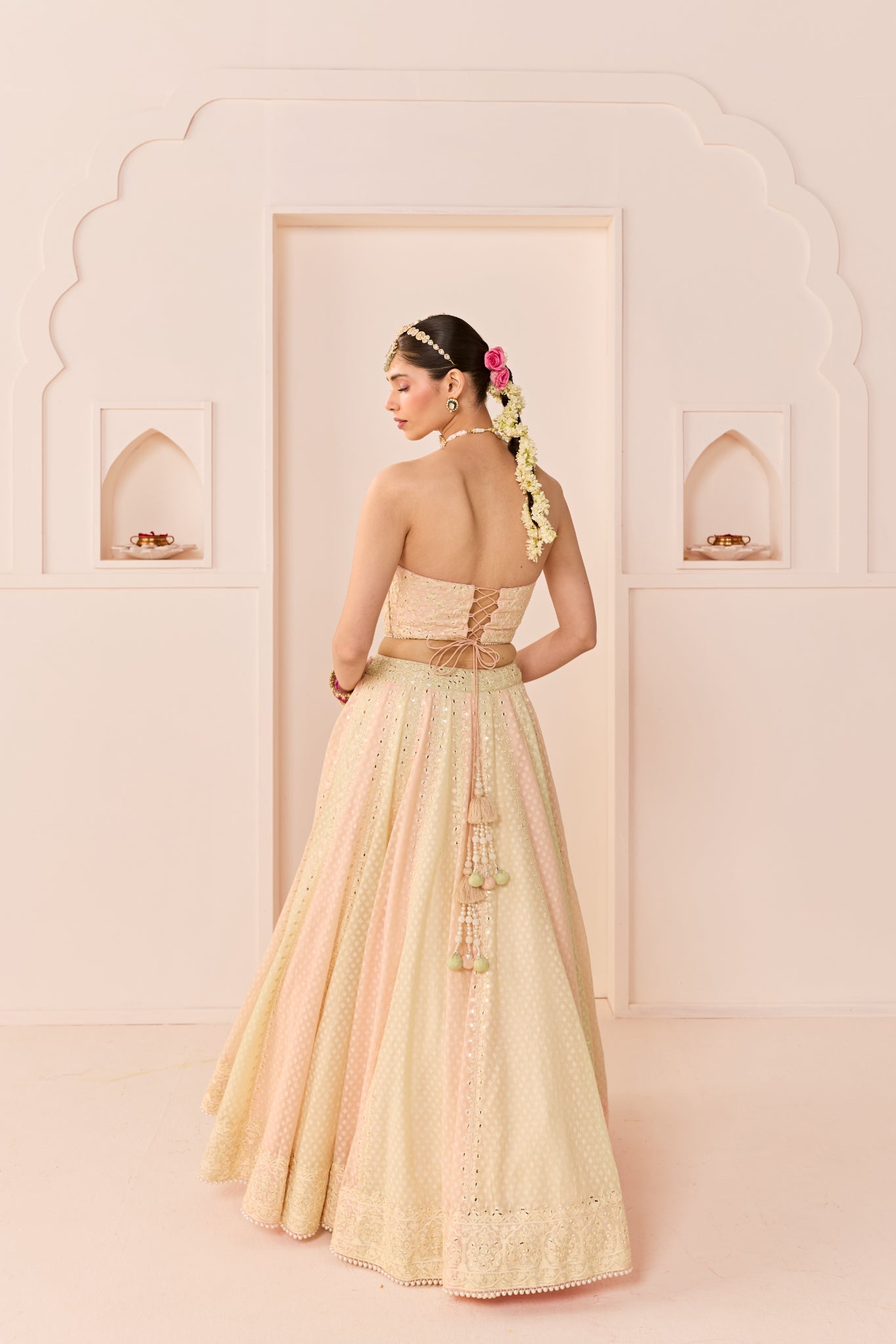 UMAIZA - CARNATION PINK LEHENGA WITH BLOUSE AND DUPATTA