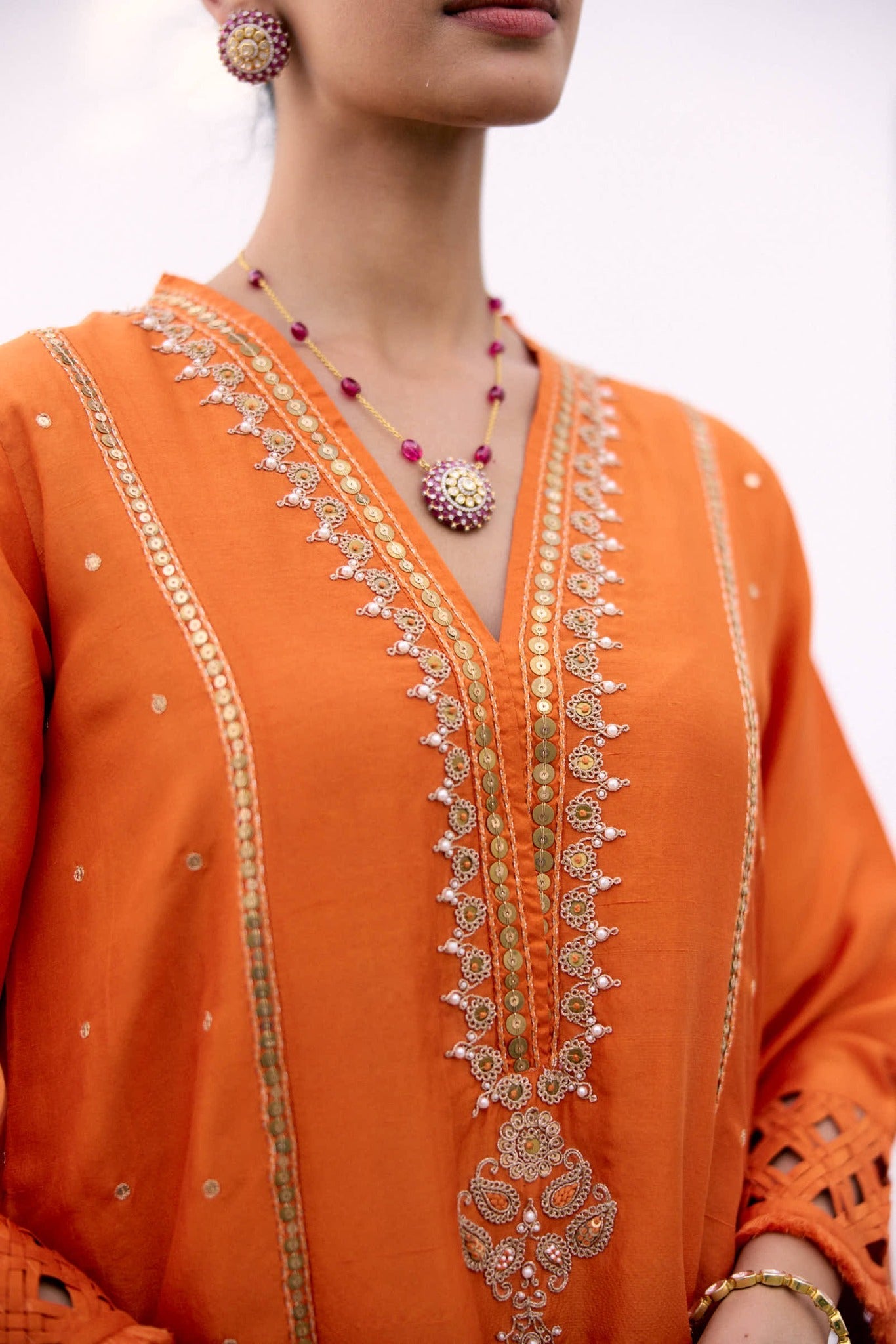 Saffron Choga Set