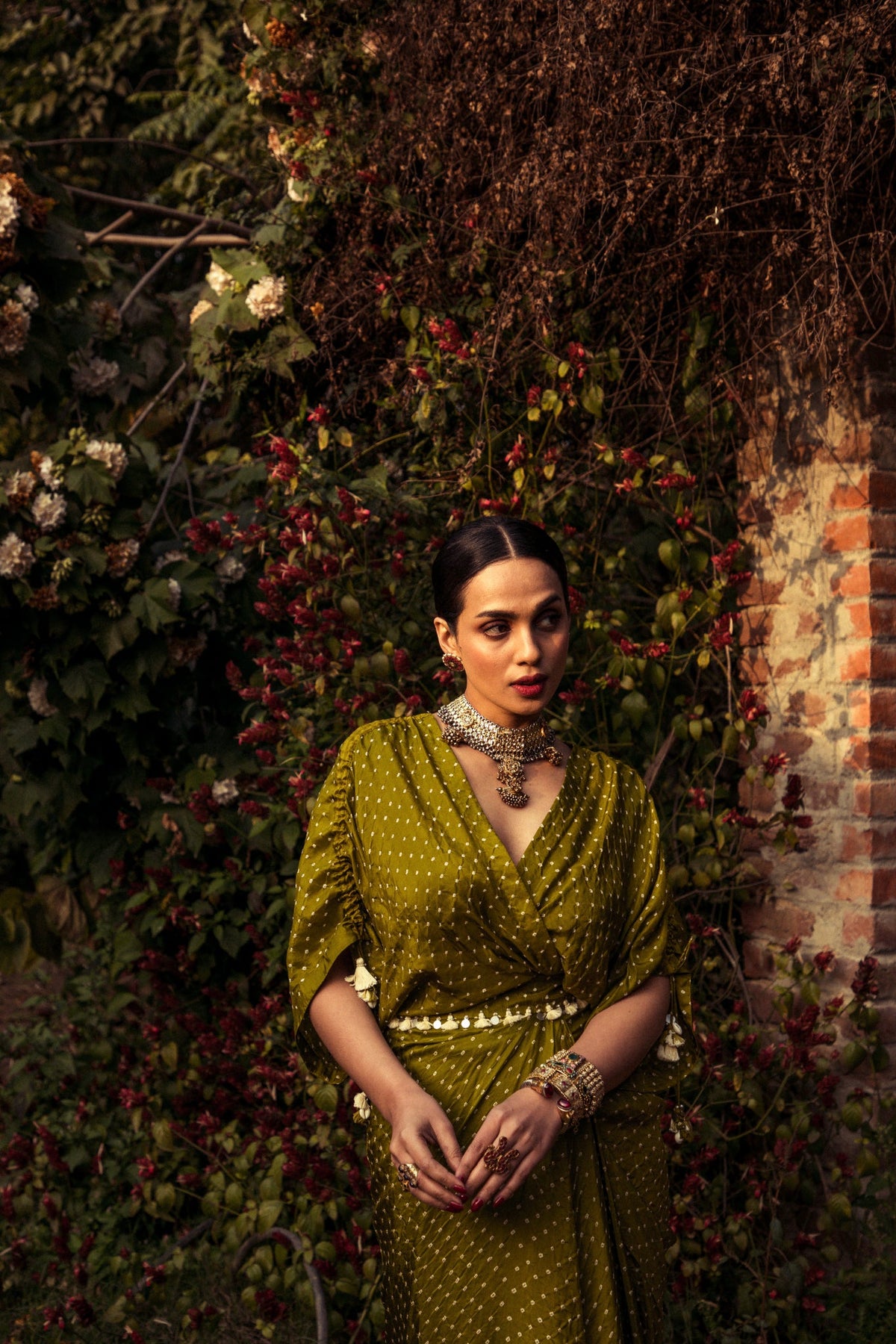 Kimono bandhni dress