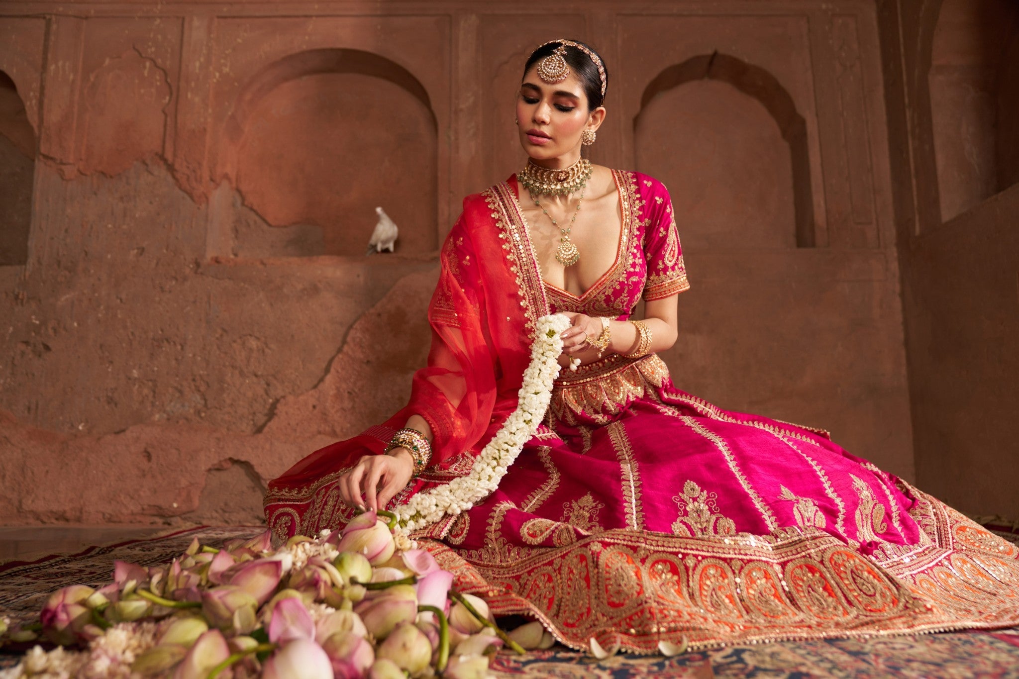 AMARA - HOTPINK LEHENGA