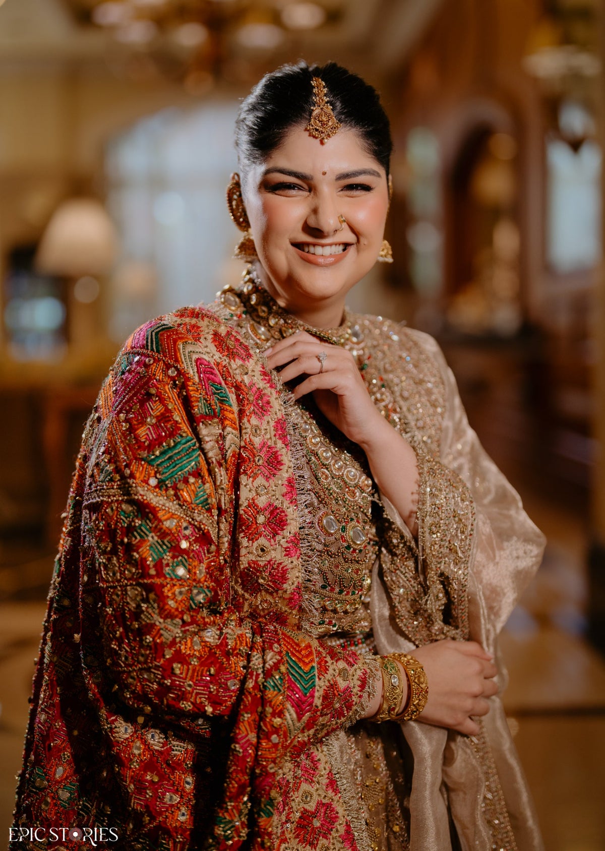 Anshula in Swarnali Bridal Lehenga Set