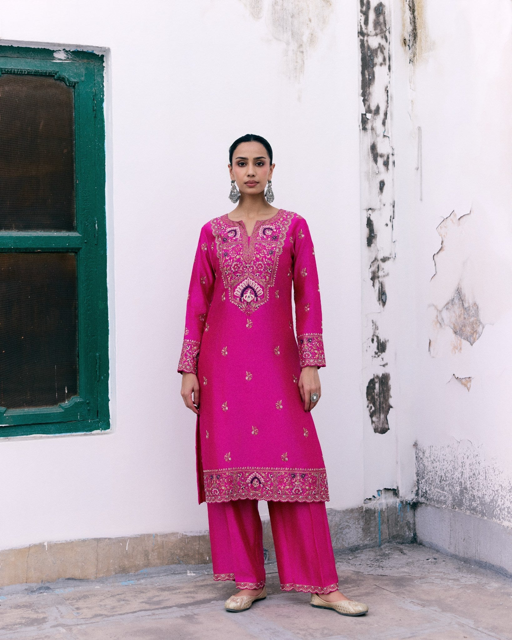 A Peacock in Bloom Kurta Set