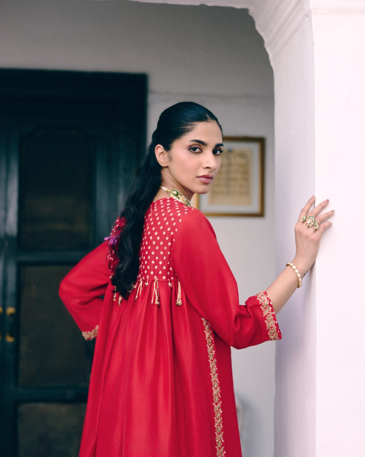 Whispers of Bandhani Kurta Set