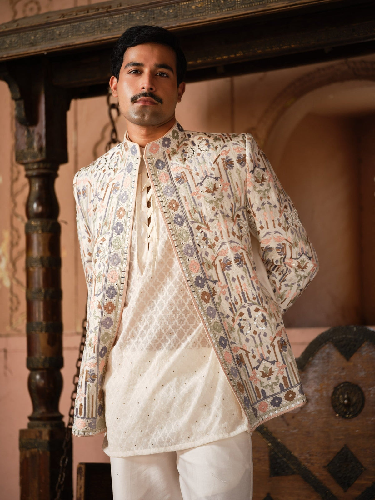 Kishangarh Kurta Jacket Set