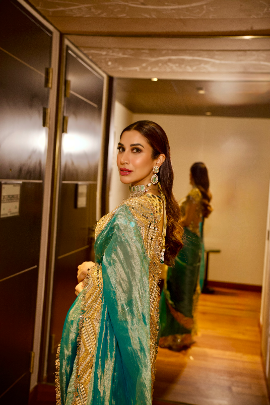 Sophie Choudry in Neelima Saree Set