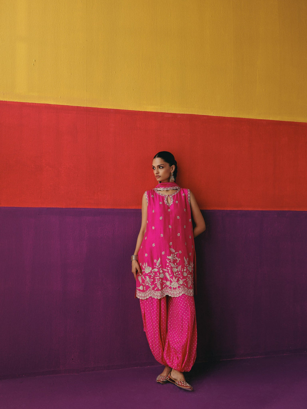 Rani Gulab Balloon Pant Set