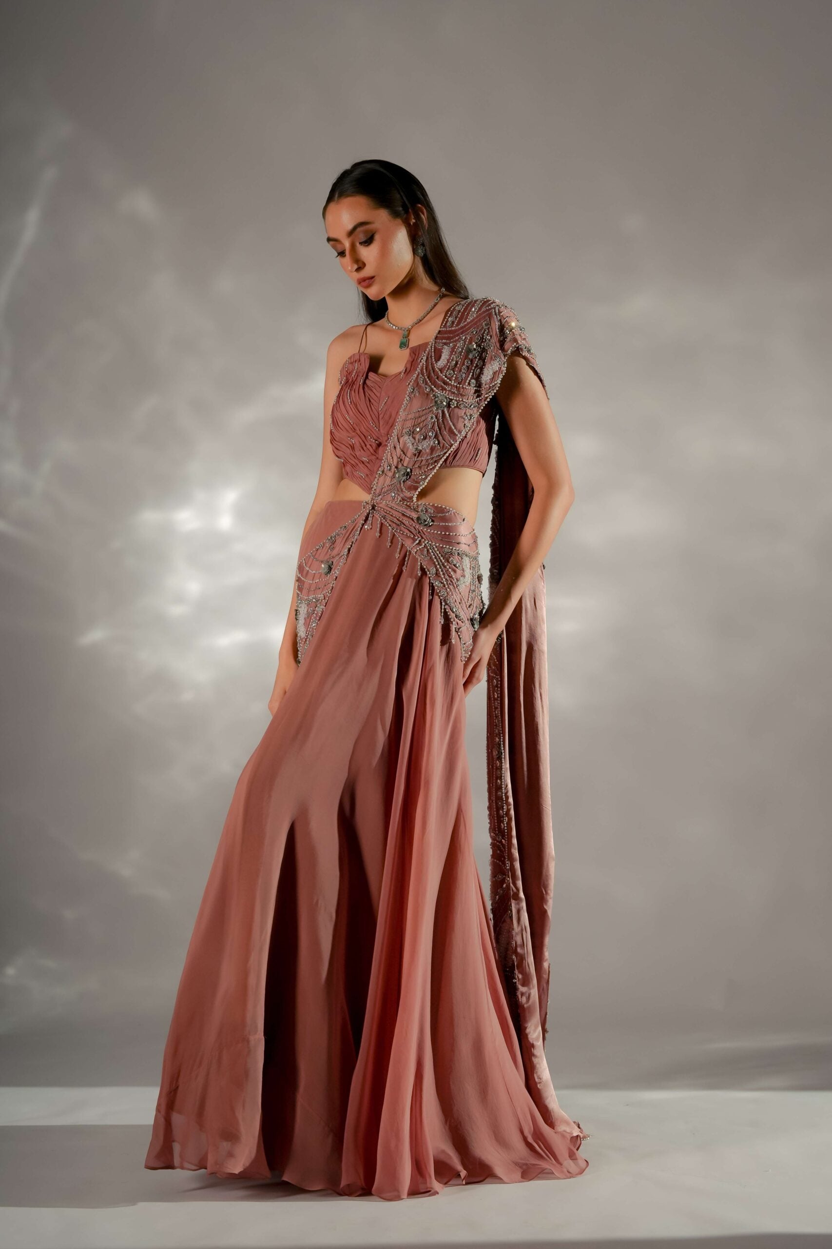 Moon veil Drape Saree