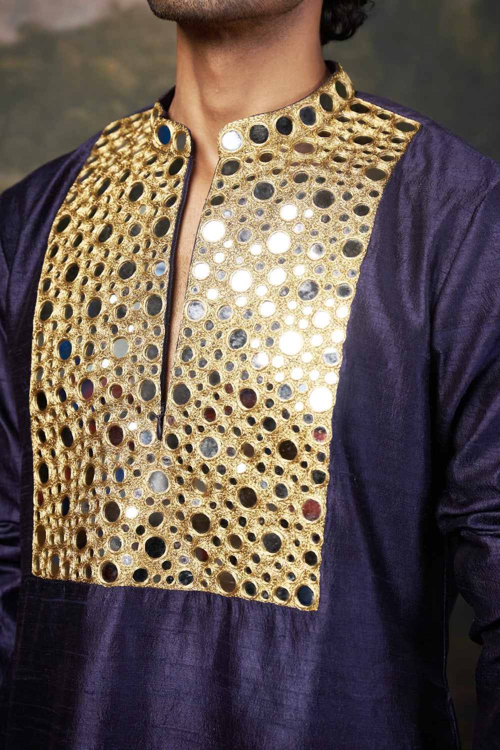 Heavy Mirror Work Kurta with Matching Pyjama