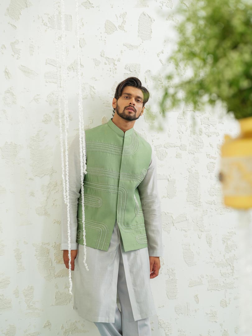 Geomtry Seafoam Bundi set