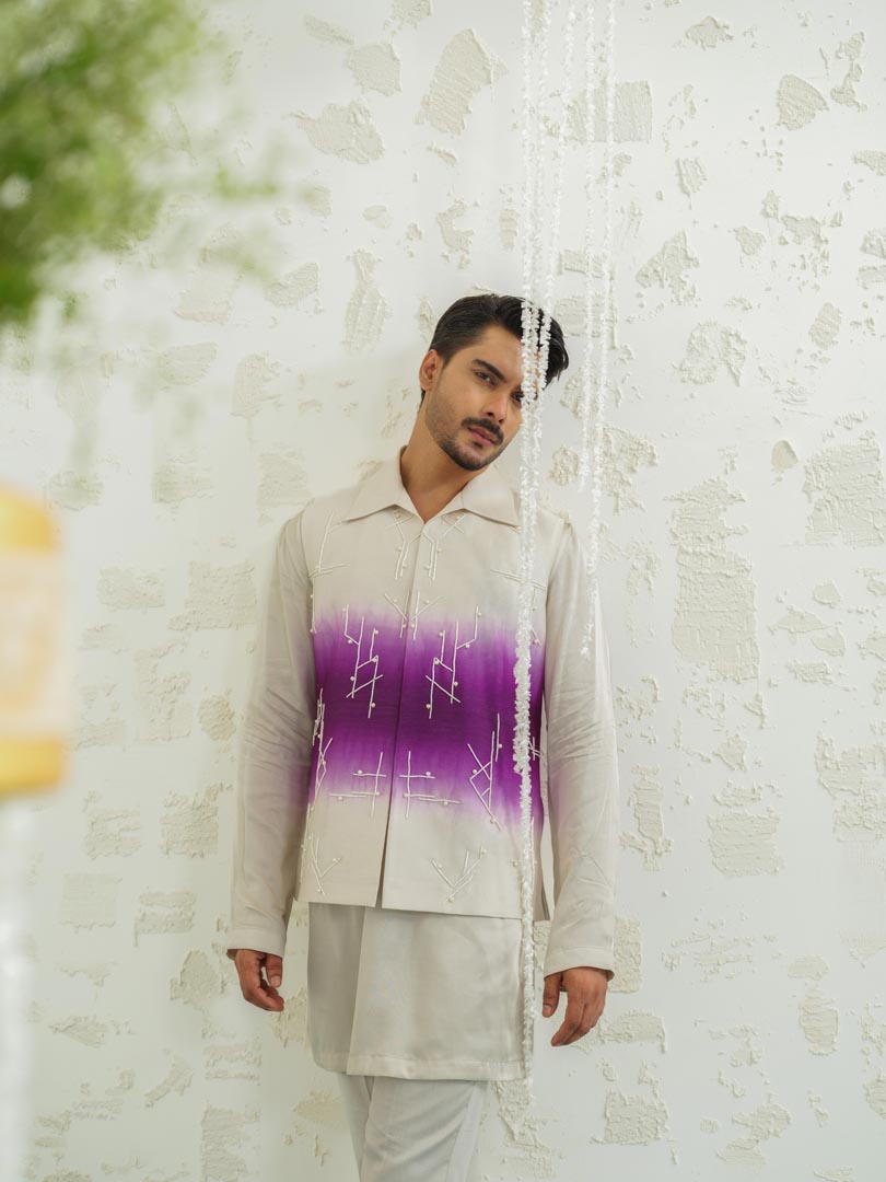 Purple Ombre Geomtry Bundi only