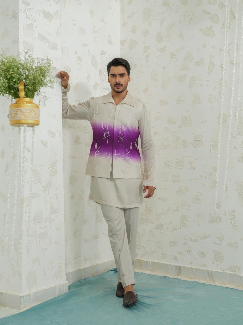 Purple Ombre Geomtry Bundi set