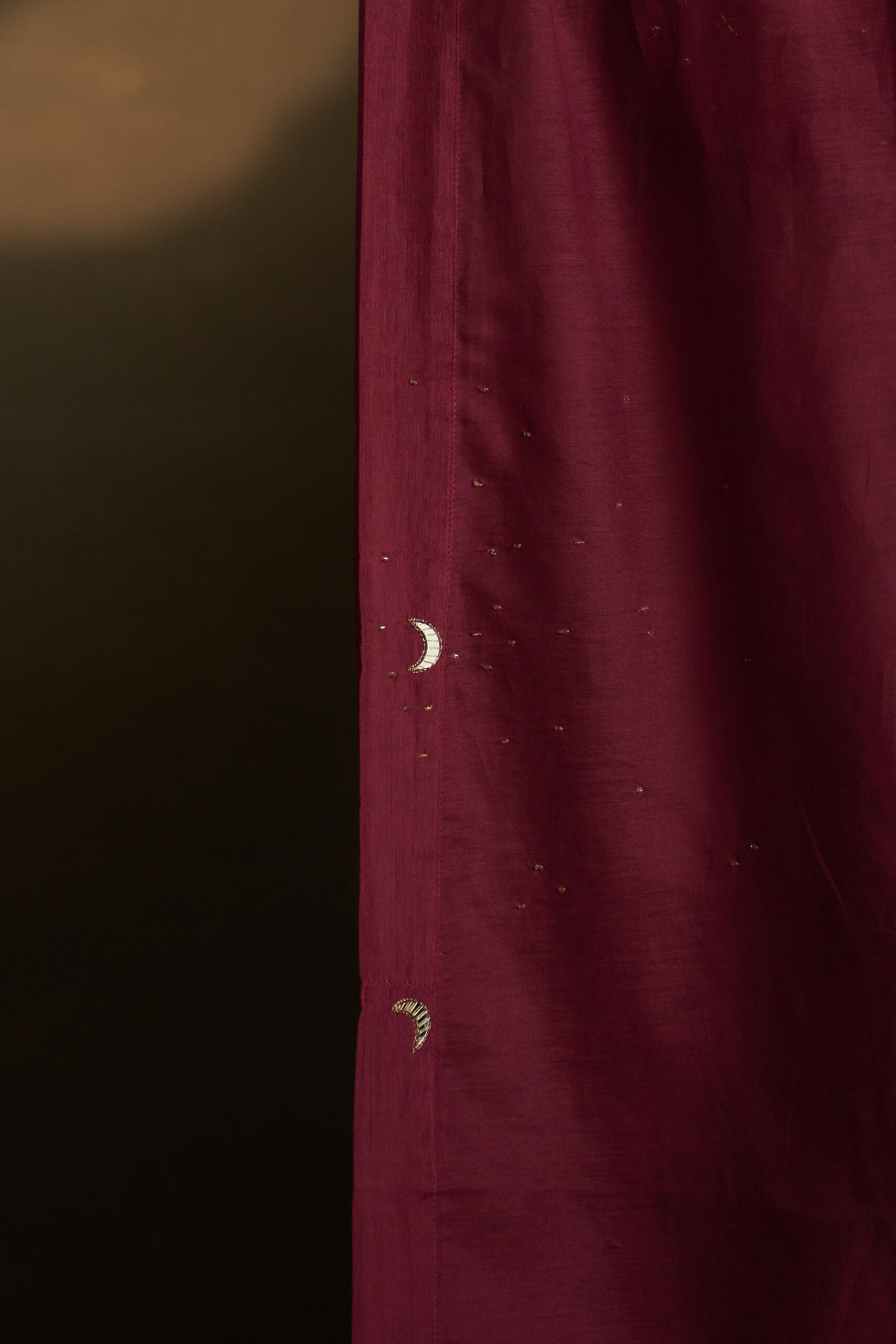 Twilight Magenta double yoke kurta set