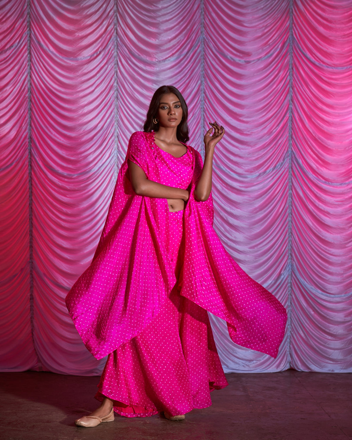 Bandhni fusion set