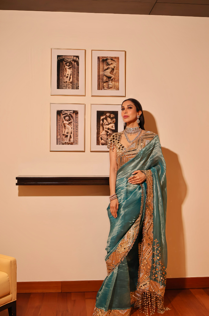 Sophie Choudry in Neelima Saree Set
