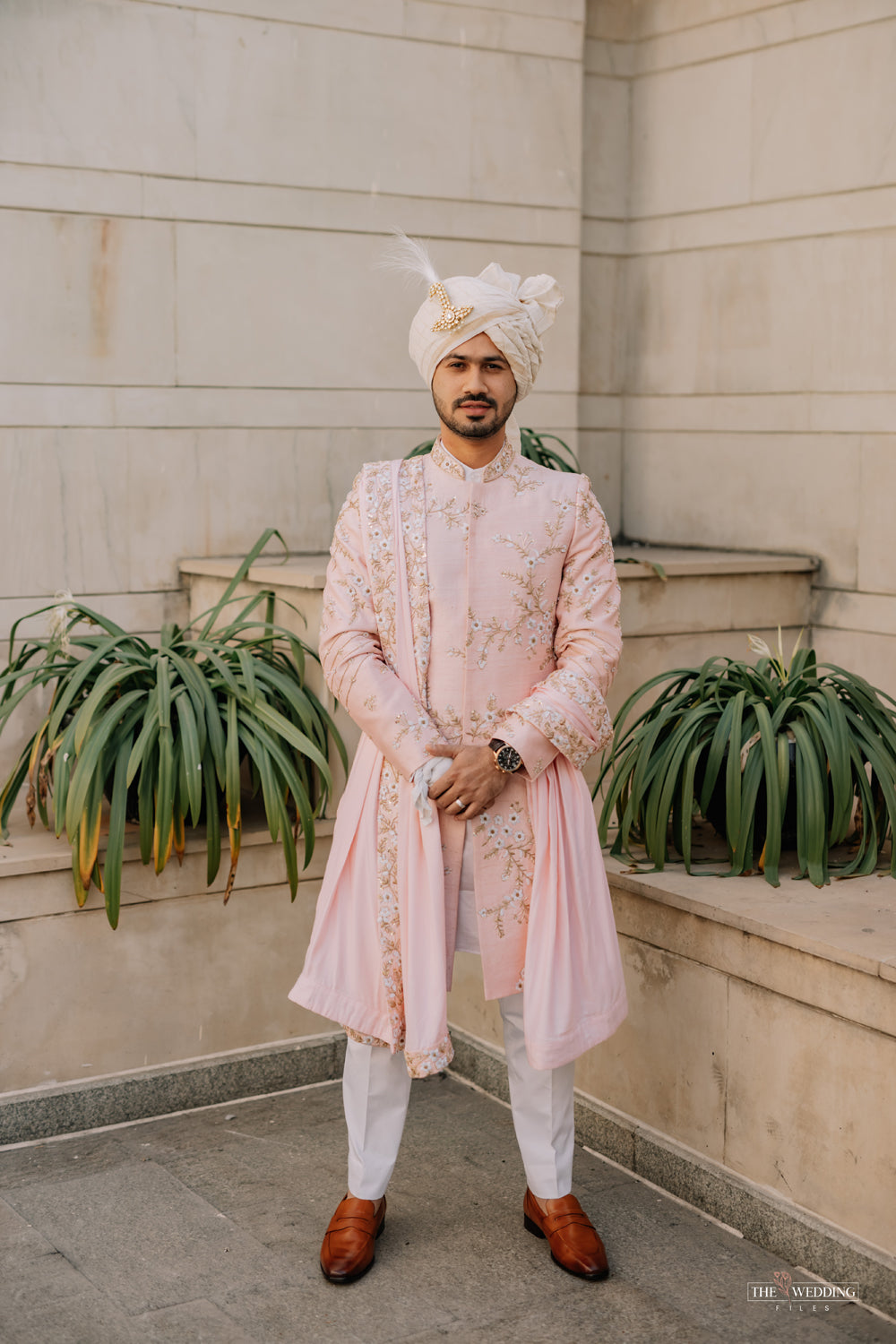 Cherry Blossom Sherwani - Auraya Fashion - Contrast By Parth - #tag1# - #tag2# - #tag3# - #tag3#