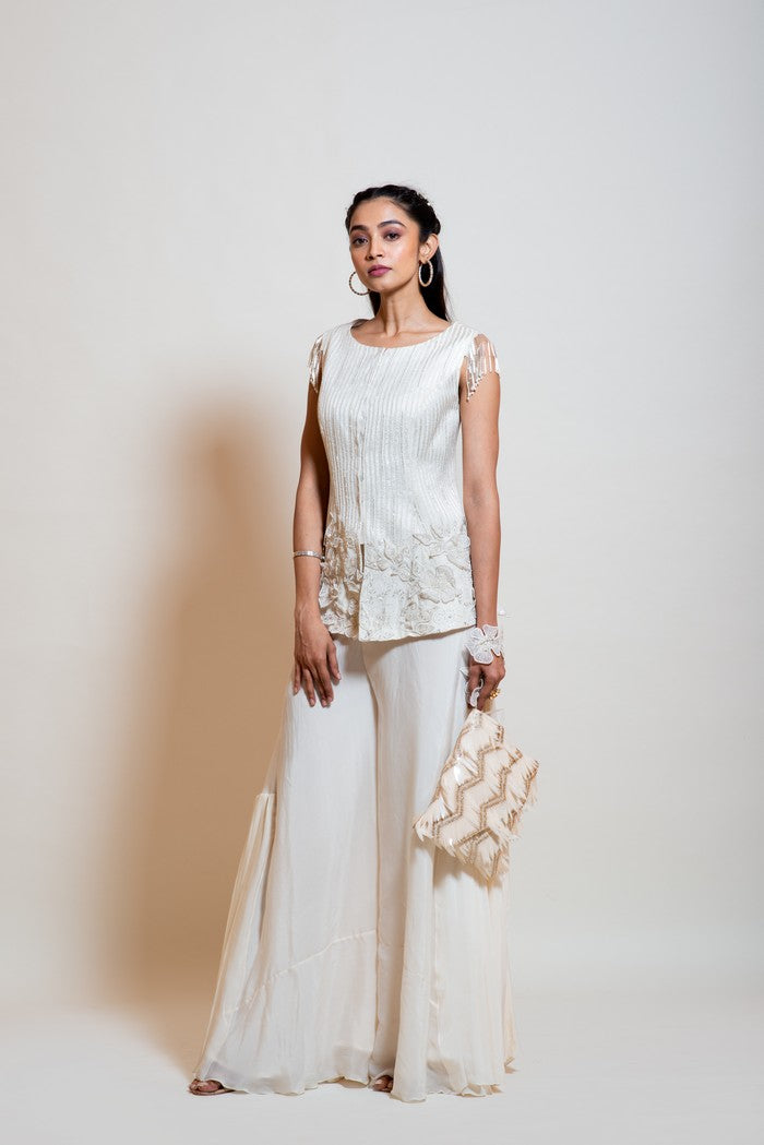 Pearl Pop Flower Waistcoat Set