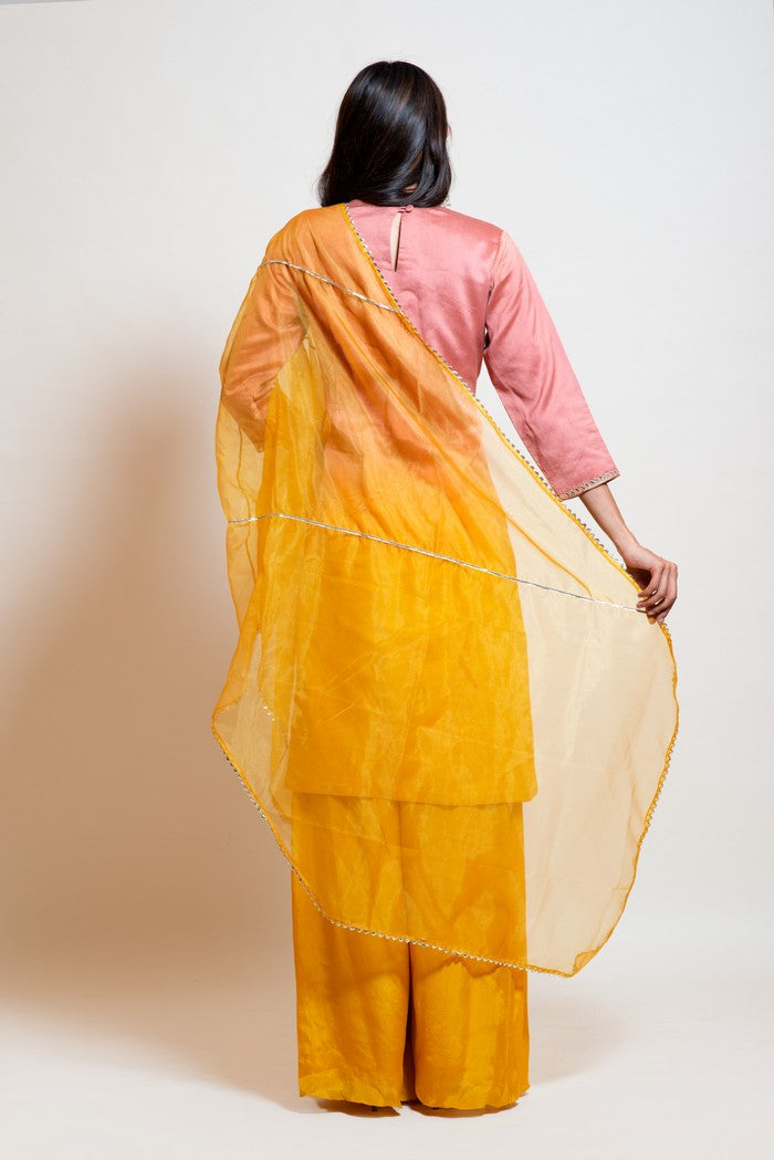 Ombre Gota Sharara Set