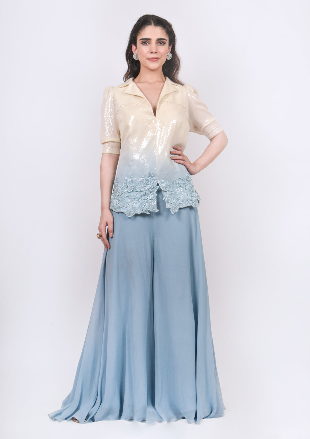Shaded Co-rd Set with 3D buttas