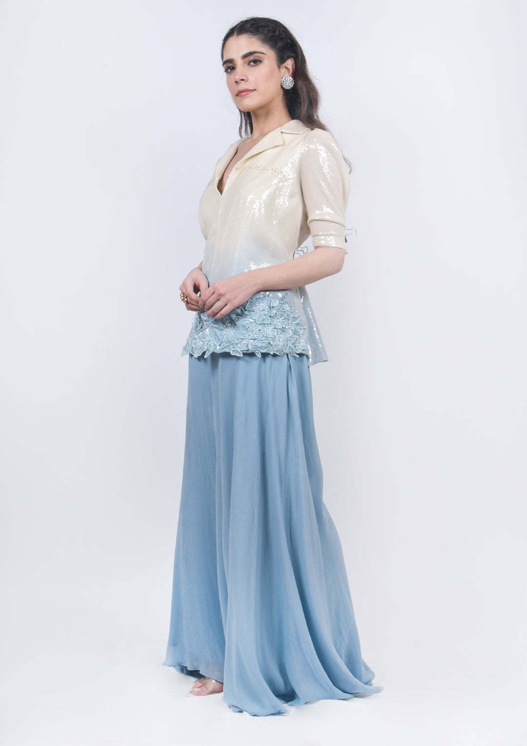 Shaded Co-rd Set with 3D buttas