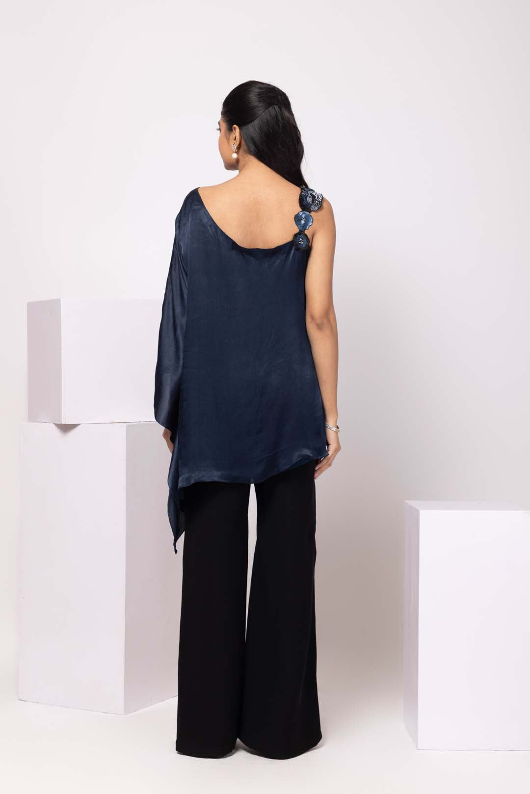 Midnight Cascade Asymmetrical Set